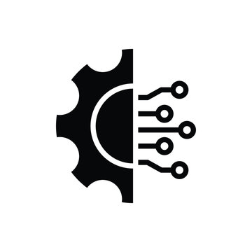 ai icon vector Artificial intelligence icon logo 