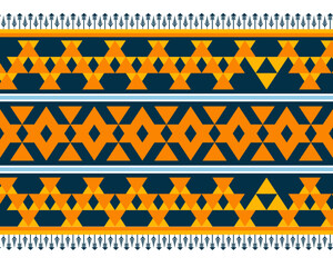 Traditional geometric ethnic fabric pattern design for textiles, rugs, wallpaper, clothing, sarong, scarf, batik, wrap, embroidery, print, curtain, carpet, wallpaper, wrapping, Batik, vectorTraditiona