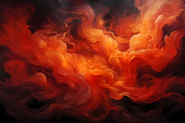 Schilderijen op glas fire flames background ©  ALLAH LOVE