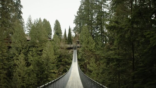 Capilano Suspension Bridge in Vancouver, Canada