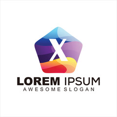 symbol logo colorful gradient 