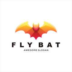 bat logo colorful gradient 