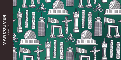 Obraz premium Vancouver - Pattern