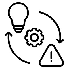 Crisis Management Icon Element For Design