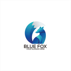 fox logo colorful gradient 