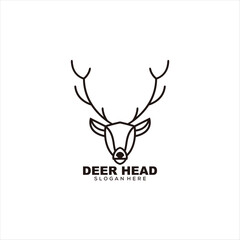 deer head logo colorful gradient 