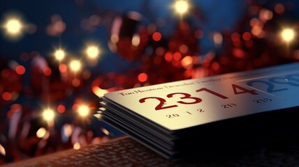 new year calendar. generative ai