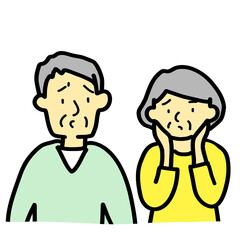 man and woman worry