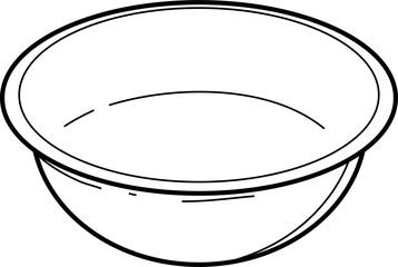 Mixing Bowl Kitchen Utensils Drawing Doodle Vector Illustration