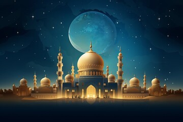 mosque at night, muslim, ramadan kareem,