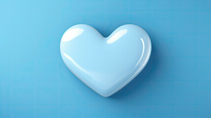 blue heart on blue background, Heart textbox, heart icon, love social media notification 