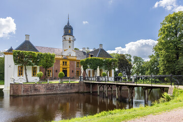 Estate and mansion Fraeylemaborg in Slochteren municipality Midden-Groningen in Groningen province...