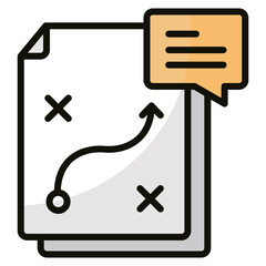 Strategy Icon Element For Design