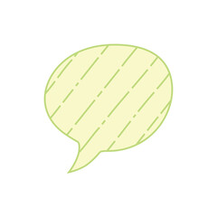 カラフルな幾何学模様の吹き出しセット、PNG