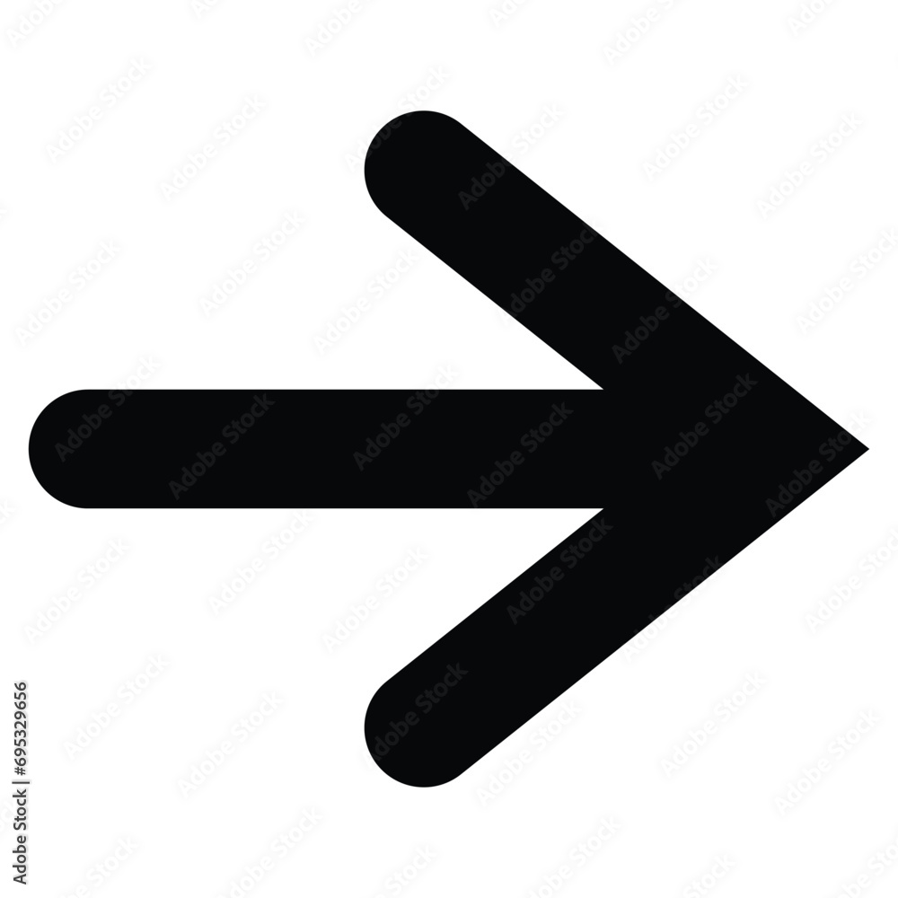 Poster arrow icon. modern simple arrow or cursor. directional arrow flat style isolated on white background