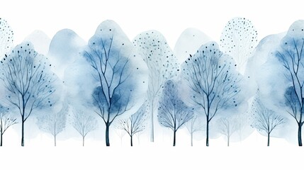Hand painted illustration watercolor seamless pattern