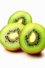 Fototapeta premium Kiwi pieces isolate. Selective focus.