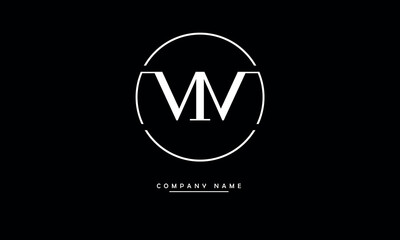 MM Abstract Letters Logo Monogram