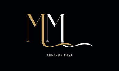 MM Abstract Letters Logo Monogram