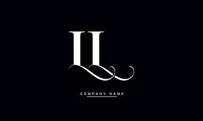 LL Abstract Letters Logo Monogram
