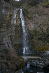This is Minoh waterfall in Osaka, Japan.