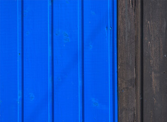 Détail du mur de cabane ostréicole au Grand-Village-Plage, île d'Oléron, Charente-Maritime, France