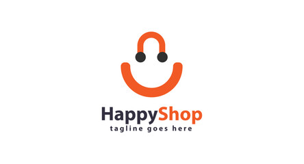 Fototapeta premium Online Shop Logo designs Template. Illustration vector graphic of shopping cart and shop bag combination logo design concept. Perfect for Ecommerce, sale, discount or store web element.