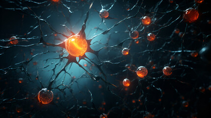 dozen of asterism neurons living inside an atom