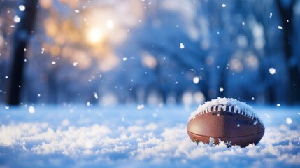 Winter Sports Solitude - Snow-covered Football