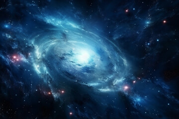 Obraz premium Mystical beautiful space. Unforgettable diverse space background , Spiral galaxy in deep space