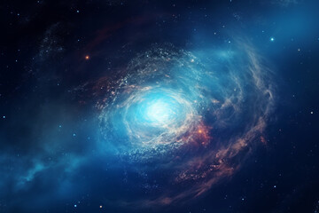 Mystical beautiful space. Unforgettable diverse space background , Spiral galaxy in deep space