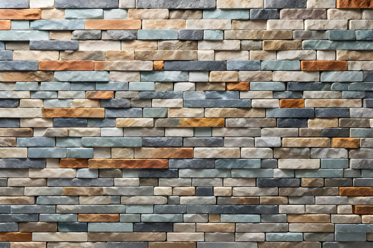 rock stone color light brick tiles wall texture. brick wall texture