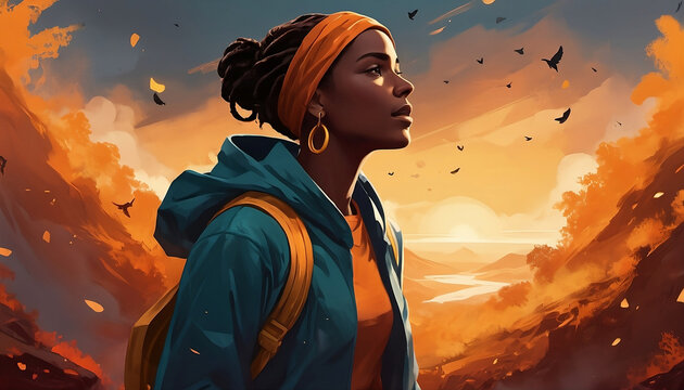 Overcoming depression, visual narratives of resilience, small victories, the journey to joy mental health triumphs. Generative AI