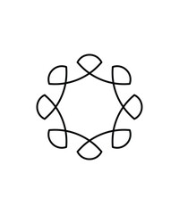 flower icon, vector best line icon.