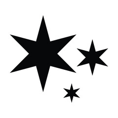 Sparkle star icon, vector abstract element of sparkling star symbol illustration