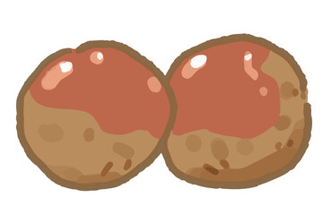 お弁当のおかずイラスト　肉団子