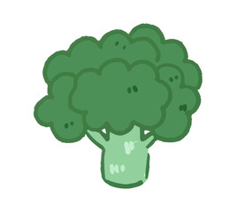 かわいいブロッコリーのイラスト