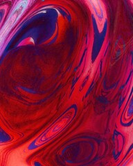 Abstract color background of curved deformed glass texture