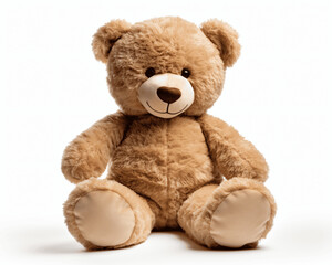 Soft and Plush Teddy Bear Isolated