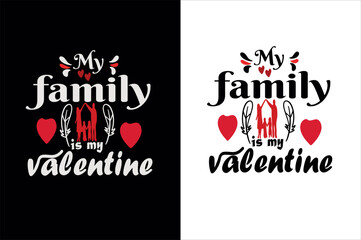 Vector valentine typography t-Shirt Design