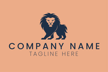 lion head vector illustration minimalist logo vector sublimation design