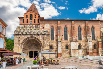 Saint-Pierre de Moissac Abbey, in Tarn et Garonne, in Occitanie, France - 695370459