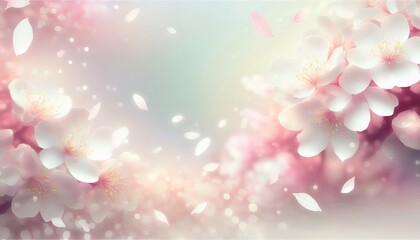 桜の花びらが舞う背景素材