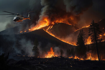 Fast-spreading wildfires and ecological catastrophes due to climate change and global warming