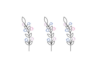 Vector line arte drawing or line art drawing illustration