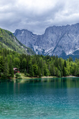 lake and mountains