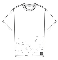 Classic T-shirt- Shirt Fashion Illustration cad