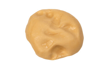 Raw dough isolated on a white background.