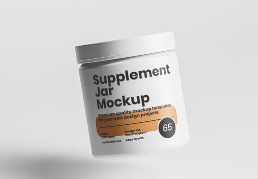 Supplement Jar Mockup