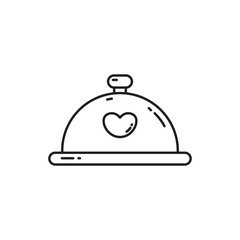 Wedding catering food icon